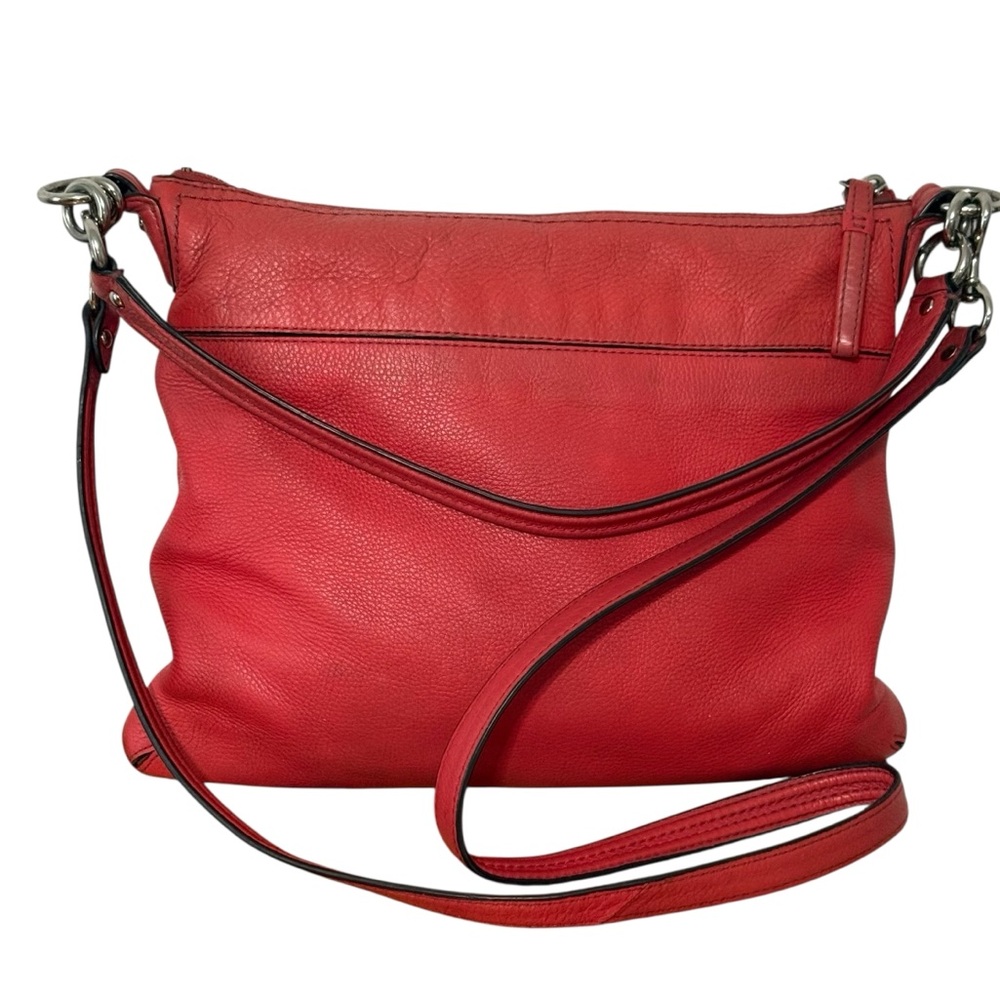 Coach Vibrant Red Leather Crossbody Bag